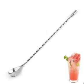 Bartender swizzle stick with spoon