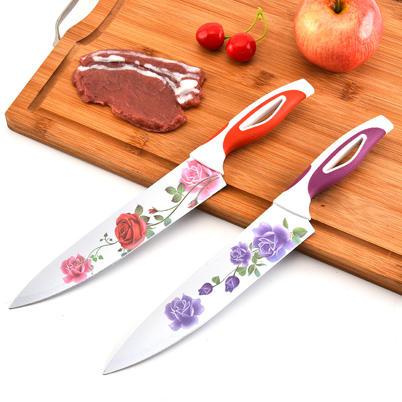 Printed chef kitchen knife