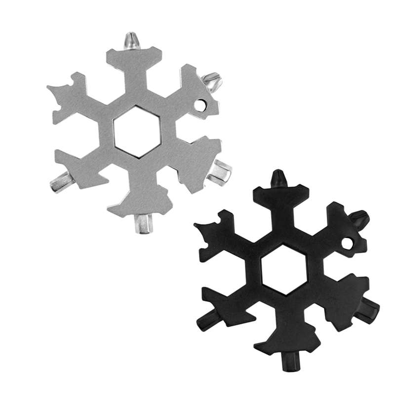 Snowflakes shape 19 in 1 multi-function EDC